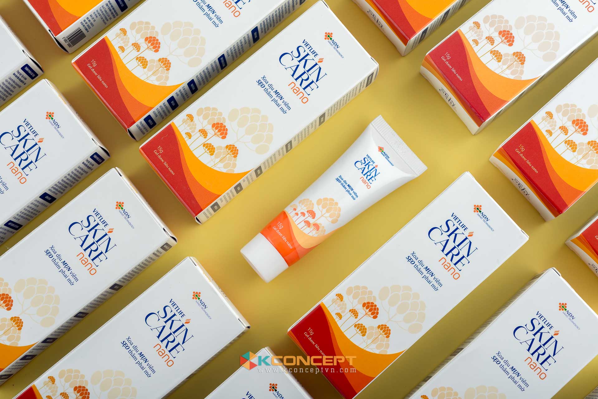 Một sản phẩm chụp ảnh sản phẩm mỹ phẩm của Kconcept cho thương hiệu mỹ phẩm Skincare Nano