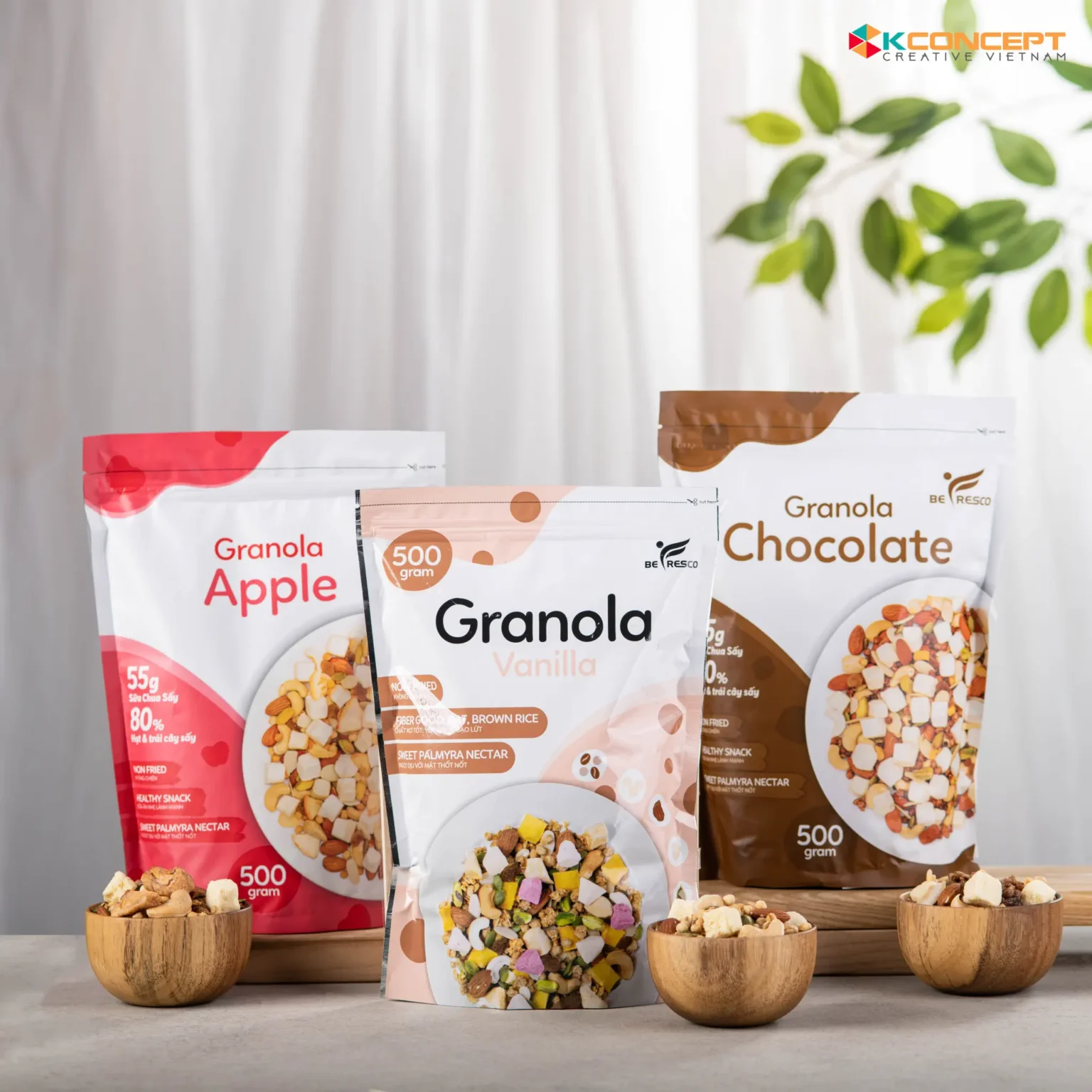 Chụp Ảnh Sản Phẩm Concept – Packshot – Ngũ Cốc Granola