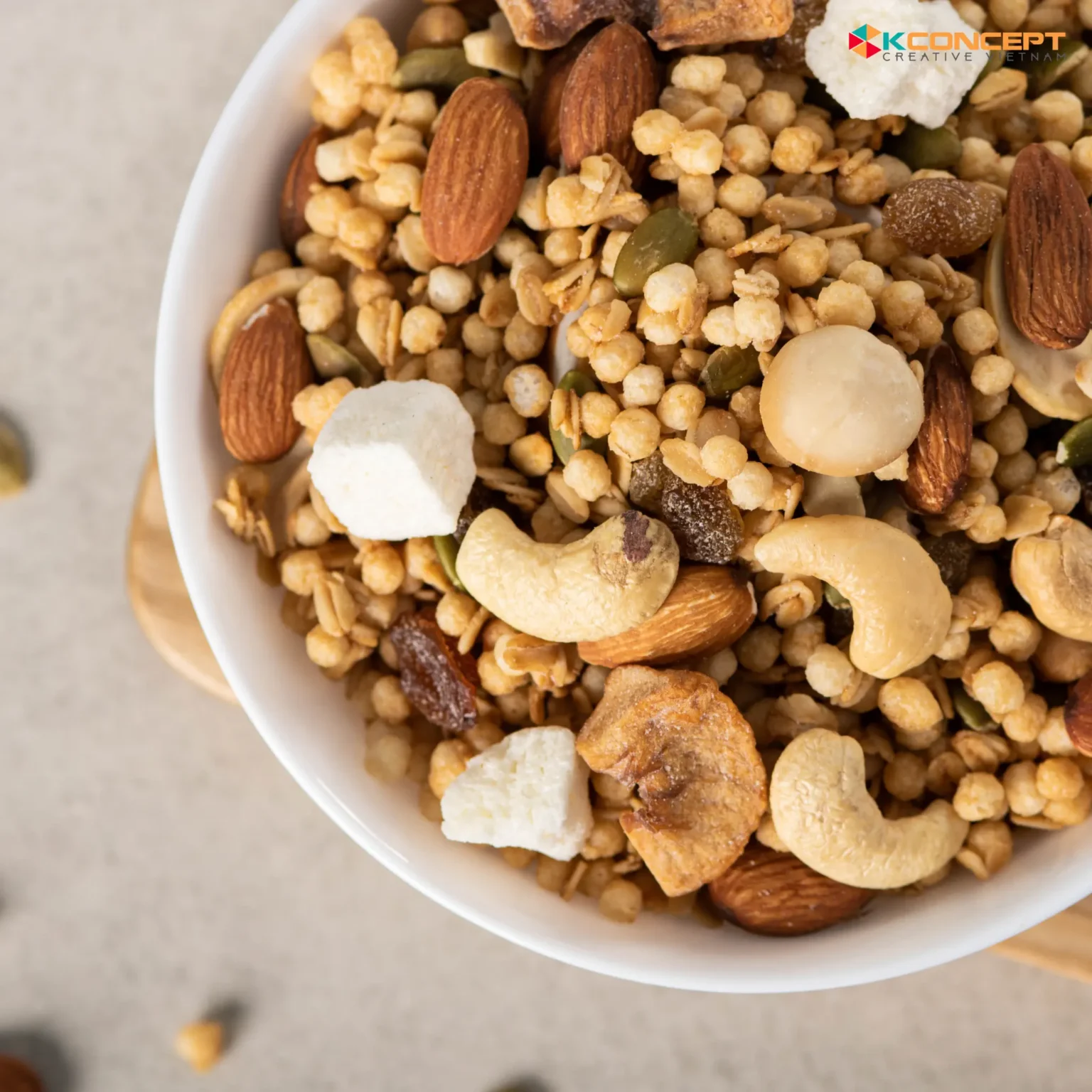 Chụp Ảnh Sản Phẩm Concept – Packshot – Ngũ Cốc Granola