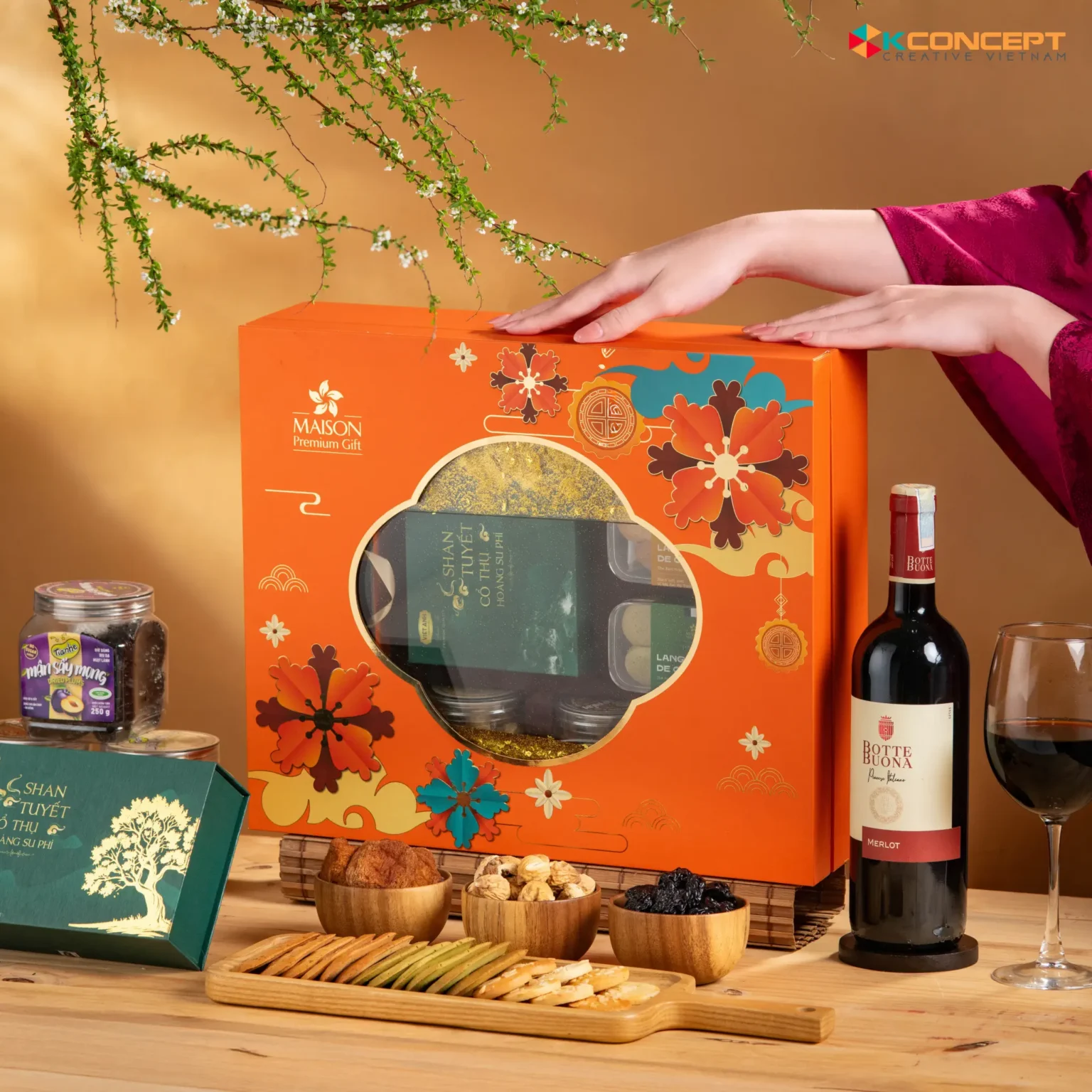 Chụp Ảnh Sản Phẩm Concept – Packshot – Bộ Quà Tặng Cao Cấp Maison