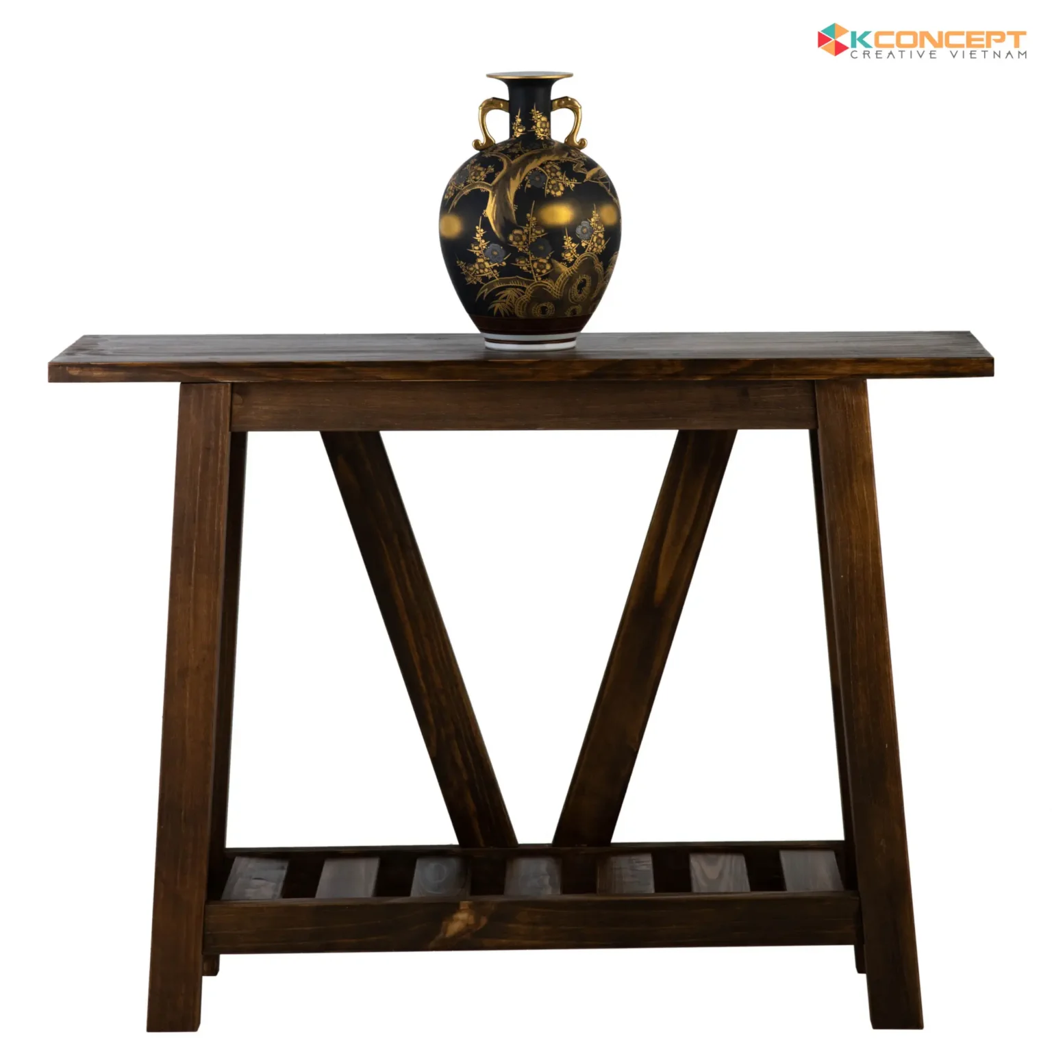 Chụp Ảnh Sản Phẩm Nền Trắng – Packshot – Kệ Gỗ Thông Việt Decor